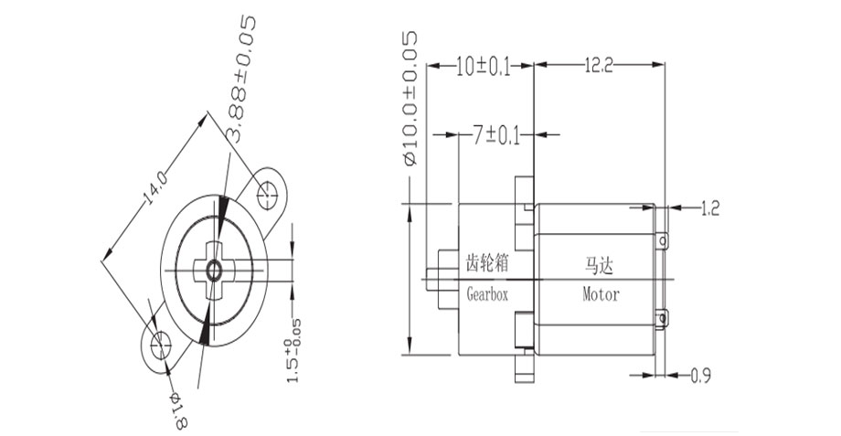 三級行星減速箱